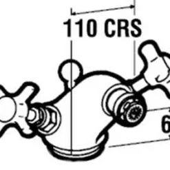Francis Sequel Traditional Bidet Mixer Tap - Elegant & Functional Bathroom Hardware -Bathroom Sales Shop 00871135 Sequel 479001 DIM
