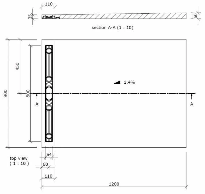 Wedi Fundo Riolito Neo Shower Tray - 1200 x 900mm - 800mm Channel | Premium Wet Room Solution 11 Wedi Fundo Riolito Neo Shower Tray - 1200 x 900mm - 800mm Channel | Premium Wet Room Solution - Image 9