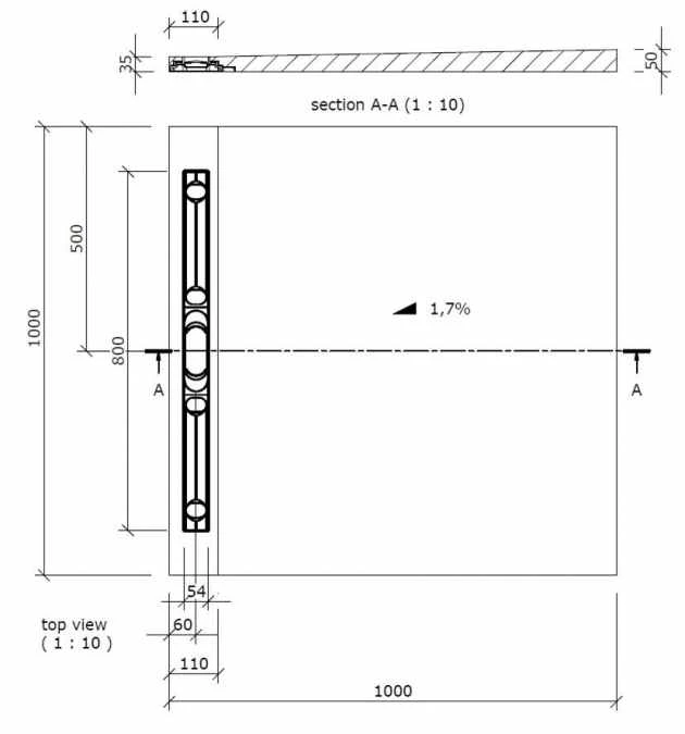 Wedi Fundo Riolito Neo Shower Tray 1000x1000mm with 800mm Channel - Premium Wet Room Solution 12 Wedi Fundo Riolito Neo Shower Tray 1000x1000mm with 800mm Channel - Premium Wet Room Solution - Image 10