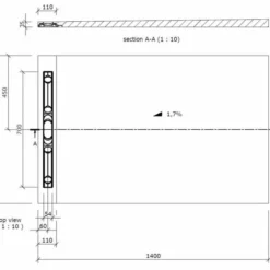 Wedi Fundo Riolito Neo Shower Tray 1400 x 900mm with 700mm Channel - Premium Wet Room Solution 19 Wedi Fundo Riolito Neo Shower Tray 1400 x 900mm with 700mm Channel - Premium Wet Room Solution -Bathroom Sales Shop 075100033 tech