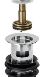 ASP Easy Clean Push Button Basin Waste - Slotted Clicker/Sprung - 10909SE - Alliance -Bathroom Sales Shop 10909 SE