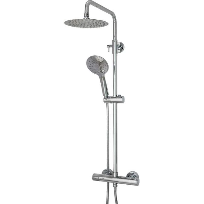 Spey Series 2 Chrome Dual Head Thermostatic Shower Kit | Highlife Bathrooms | Rigid Riser Shower Kits 3 Spey Series 2 Chrome Dual Head Thermostatic Shower Kit | Highlife Bathrooms | Rigid Riser Shower Kits