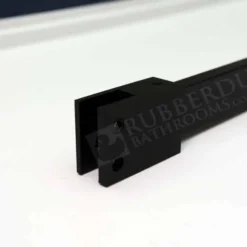 ABACUS Wetroom Glass Matt Black Ceiling Support Arm 600mm - Durable Shower Screen Bracing Bar -Bathroom Sales Shop 1140464 1