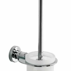 Tecno Project Chrome WC Brush Set - Premium Bathroom Cleaning Tool by Origins Living