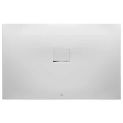 Villeroy & Boch Squaro Infinity Quaryl Shower Tray 1200 X 900 - Stone White | Durable & Stylish Rectangle Shower Tray
