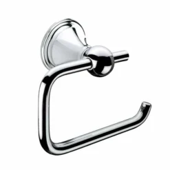 Genoa Open Toilet Roll Holder - Chrome Finish by Origins Living | Bathroom Accessory