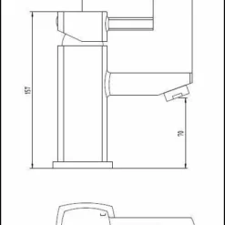 Skye Basin Monobloc Mixer Tap with Wastes - HighLife Bathrooms | Modern Bathroom Taps -Bathroom Sales Shop 13413 tech