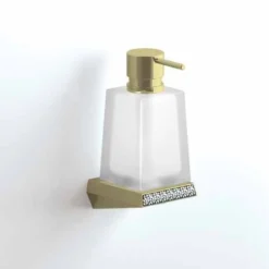 S8 Swarovski Soap Dispenser in Gold by Origins Living - Luxurious Bathroom Accessory