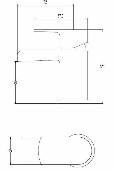 Alford Cloakroom Basin Mixer Tap with Waste - HighLife Bathrooms | Stylish & Durable Basin Tap 4 Alford Cloakroom Basin Mixer Tap with Waste - HighLife Bathrooms | Stylish & Durable Basin Tap - Image 2