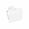 Tecno Project White Toilet Roll Holder With Flap - Modern Bathroom Accessory by Origins Living -Bathroom Sales Shop 166169 tecno project white toilet roll holder with flap