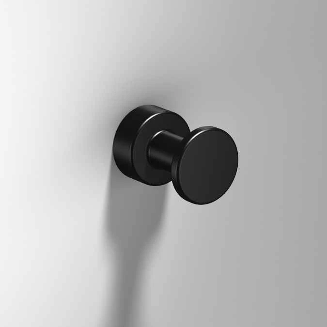 Tecno Project Black Hook Wall-Mounted Robe Hook for Bathroom - Modern Bathroom Accessory by Origins Living 3 Tecno Project Black Hook Wall-Mounted Robe Hook for Bathroom - Modern Bathroom Accessory by Origins Living