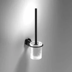 Tecno Project Black WC Brush Set by Origins Living - Premium Bathroom Accessory