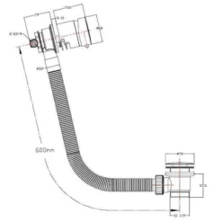 Selkirk Freeflow Overflow Bath Filler Tap - Premium Bathroom Tap by Highlife Bathrooms -Bathroom Sales Shop 17423 tech