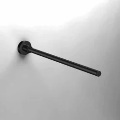 Tecno Project Black Fixed Towel Bar | Origins Living | Modern Bathroom Accessory