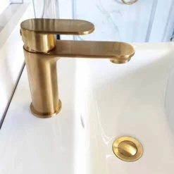 Ripley Monobloc Basin Mixer Tap - Brushed Brass - Signature | High-Quality Bathroom Taps -Bathroom Sales Shop 20211008 104648 resized