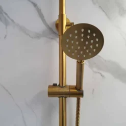Signature Ripley Brushed Brass Round Thermostatic Dual Head Shower Set - Premium Shower Kit 14 Signature Ripley Brushed Brass Round Thermostatic Dual Head Shower Set - Premium Shower Kit -Bathroom Sales Shop 20211008 111832