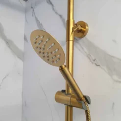 Signature Ripley Brushed Brass Round Thermostatic Dual Head Shower Set - Premium Shower Kit 12 Signature Ripley Brushed Brass Round Thermostatic Dual Head Shower Set - Premium Shower Kit -Bathroom Sales Shop 20211008 111837