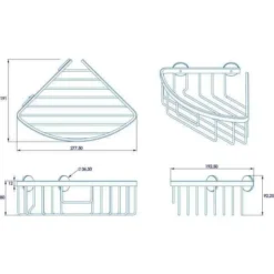 Croydex Premium Single Corner Shower Caddy - 35 X 273 X 190mm | Durable Bathroom Storage Organiser 5 Croydex Premium Single Corner Shower Caddy - 35 X 273 X 190mm | Durable Bathroom Storage Organiser -Bathroom Sales Shop 26dc7ffab179a3fd33379048baf7bfb0 1