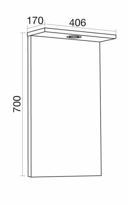 Elation Ikoma 450mm Gloss White LED Bathroom Mirror Unit 4 Elation Ikoma 450mm Gloss White LED Bathroom Mirror Unit - Image 2