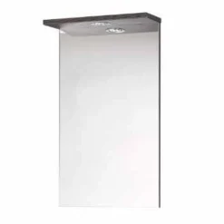 Elation Ikoma 450mm LED Bathroom Mirror Unit in Bodega Grey - Modern Bathroom Accessory