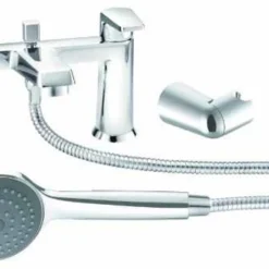 Linton Bath Shower Mixer Tap - Modern Chrome Finish | Highlife Bathrooms