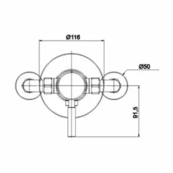 Ergo Manual Concealed Shower Valve - Single Outlet - Sagittarius | Premium Showering Solution -Bathroom Sales Shop 3 8