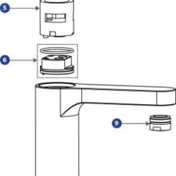 Francis Pegler Strata Blade Monobloc Bath Filler Tap - Stylish & Durable Bathroom Taps -Bathroom Sales Shop 43942103 Strata Blade 4K6056