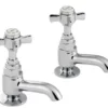 Francis Sequel Traditional Short Nose Basin Pillar Taps - Classic Style -Bathroom Sales Shop 477030
