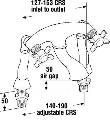 Francis Sequel Traditional Bath Filler Tap - Elegant & Durable Design 4 Francis Sequel Traditional Bath Filler Tap - Elegant & Durable Design - Image 2