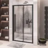 Vantage 2000 Black Sliding Shower Door 1200mm - Easy Clean | Modern Design | Durable & Stylish -Bathroom Sales Shop 49.0008 RD