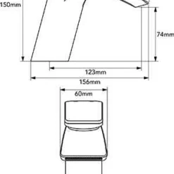 Francis Pegler Waterfall Monobloc Basin Mixer Tap - Modern Chrome Bathroom Tap -Bathroom Sales Shop 4K7001.Spec