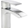 Francis Pegler Lamina Mini Monobloc Basin Mixer Tap - Modern Bathroom Tap with Chrome Finish -Bathroom Sales Shop 4K9002