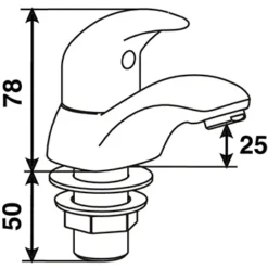 Francis Pegler Signia Basin Taps - Pair | Modern Bathroom Taps | High-Quality Basin Taps -Bathroom Sales Shop 4L2101