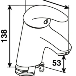 Francis Pegler Signia Monobloc Basin Mixer Tap - Sleek Modern Design for Bathrooms -Bathroom Sales Shop 4L2103