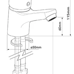 Francis Pegler Araya Monobloc Basin Mixer Tap | Modern Bathroom Tap | Chrome Finish -Bathroom Sales Shop 4S1205