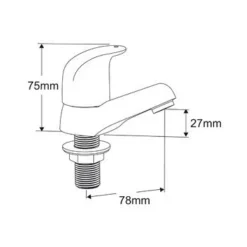 Francis Pegler Haze Basin Taps - Pair | Modern Bathroom Taps | High-Quality Basin Taps -Bathroom Sales Shop 4g4001 1