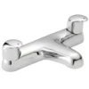 Francis Pegler Haze Deck Dual Flow Bath Filler Tap | Chrome Finish | Modern Bathroom Taps -Bathroom Sales Shop 4g4006