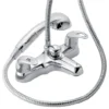 Francis Pegler Izzi Deck Bath Shower Mixer Tap - Chrome Finish - Modern Bathroom Taps -Bathroom Sales Shop 4g4097