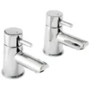 Francis Pegler Ebro Basin Taps Pair - Chrome Bathroom Taps with Ceramic Disc Valves -Bathroom Sales Shop 4g4120