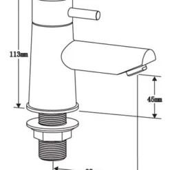 Francis Pegler Ebro Pillar Bath Taps Pair - High-Quality Bathroom Taps -Bathroom Sales Shop 4g4121 1