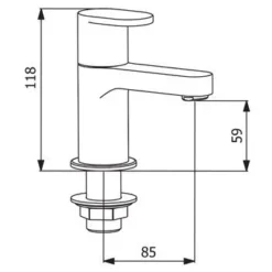 Francis Pegler Strata Blade Bath Taps - Pair | Modern Bathroom Taps | Chrome Finish -Bathroom Sales Shop 4k6051 1