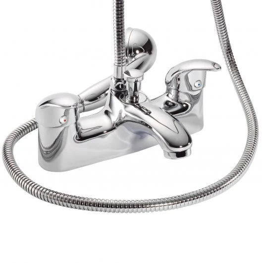 Francis Pegler Signia Deck Bath Shower Mixer Tap - Modern Chrome Finish 3 Francis Pegler Signia Deck Bath Shower Mixer Tap - Modern Chrome Finish