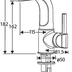Francis Panacea Monobloc Basin Mixer Tap | Modern Bathroom Tap | Chrome Finish -Bathroom Sales Shop 4p2001 1