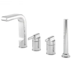 Francis Pegler Panacea 4-Hole Bath Shower Mixer Tap - Chrome Finish | Premium Bathroom Taps