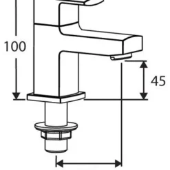 Francis Pegler Manta Basin Taps Pair | Premium Bathroom Taps | Chrome Finish -Bathroom Sales Shop 4s8001 1