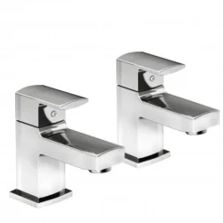 Francis Pegler Manta Bath Taps Pair - Premium Chrome Bathroom Taps