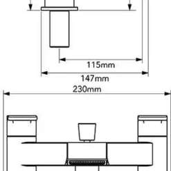 Francis Pegler Lamina Bath Shower Mixer Tap - Modern Bathroom Taps 5 Francis Pegler Lamina Bath Shower Mixer Tap - Modern Bathroom Taps -Bathroom Sales Shop 51383589 4K9005 Lamina H Bath Shower Mixer Dimensions
