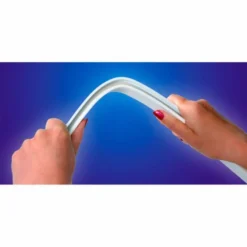 Bendi Curtain Track - White - Euroshowers | Premium Shower Rail | Durable & Flexible Design -Bathroom Sales Shop 688 10 Flexi hand boj web 1200x1200px