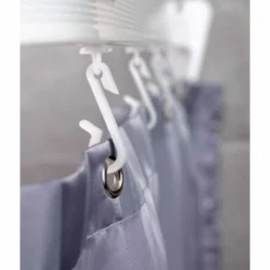 Bendi Curtain Track - White - Euroshowers | Premium Shower Rail | Durable & Flexible Design -Bathroom Sales Shop 688 10 flexi krokar web 1280x1280px