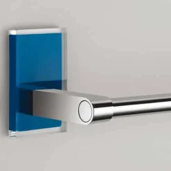 Maine 480mm Chrome Towel Rail | Premium Bathroom Accessory by Origins Living -Bathroom Sales Shop 7805 05 maine backplate blue 1 10